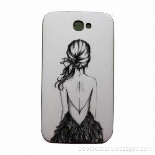 Beauty TPU case with ABS frame for Samsung note 2 with IMD/IML technology, OEM/ODM orders welcomed